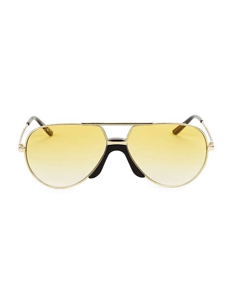 gucci oversized aviator sunglasses|gucci 60mm aviator sunglasses.